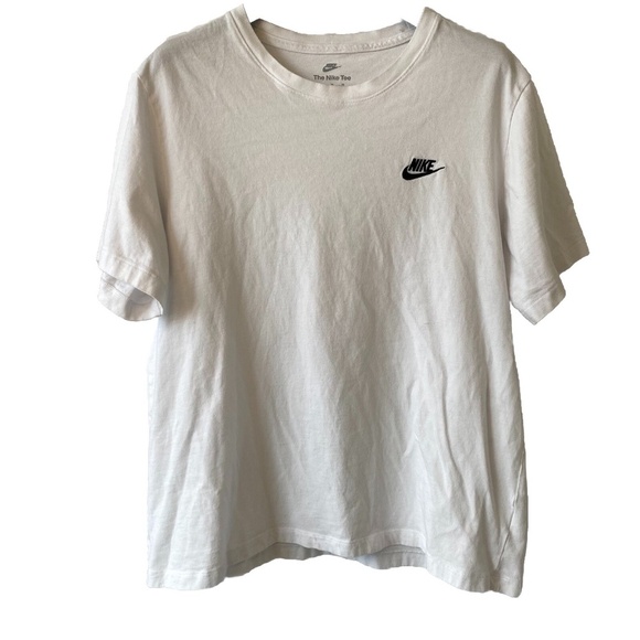 "The Nike Tee" Men's Nike White Tee With Embroidered Logo XL - Picture 1 of 11